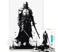 The Vintage Sketch Templar Jigsaw Puzzles for Adults1000 Pieces Boost Memory Soothing Fun Premium Cut Thoughtful Gift (38x26cm)