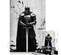 The Vintage Templar Knight for Adults 1000 Piece Jigsaw Puzzle Pure Logic Toy Peaceful Time Sharp Cut Heartfelt Gift (38x26cm)