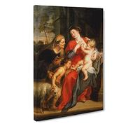 The Virgin And Child By Peter Paul Rubens Canvas Print | Gallery Wrapped 30mm Frame Wall Art | 30x20 inches | Ready to Hang | Classic People Picture | Living Room Bedroom Lounge Office