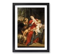 The Virgin and Child by Peter Paul Rubens Framed Print | A2 Black Framed Wall Art | Ready to Hang | Modern Nature Picture | Living Room Bedroom Lounge Office