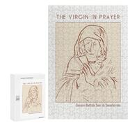 The Virgin in Prayer: Winter Activity Gift, 300 PCS Decorative Jigsaw for Grown-Ups; for Shared Table Time