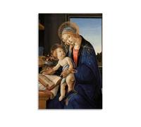 The Virgin Teaching The Infant Jesus to Read - Madonna of The Book 1479 by Sandro Botticelli Picture Canvas Wall Paint Arts Decor Modern Home Artworks 20x30inch(50x75cm)
