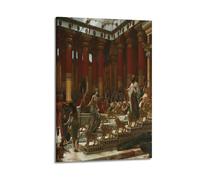 The Visit of The Queen of Sheba to King Solomon by Edward John Poynter Poster Decorative Painting Canvas Wall Posters And Art Picture Print Modern Family Bedroom Decor Posters 16x24inch(40x60cm)