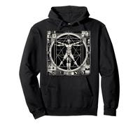 The Vitruvian Man by Da Vinci Pullover Hoodie