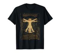 The Vitruvian Man (Uomo Vitruviano) by Leonardo da Vinci T-Shirt