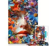 The Vivid Flower 1000 Pieces Jigsaw Puzzles for Teenagers Cognitive Toy Gentle Leisure Pattern Assembly Fine Art Piece (38x26cm)