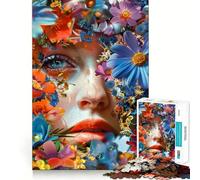 The Vivid Flower Teenagers 1000 Piece Jigsaw Puzzle Mind Exercise Toy Group Play Precision Cut Festival Gift (50x75cm)