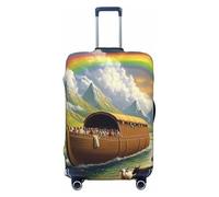 The Vivid Noah's Ark Elastic Travel Luggage Cover Suitcase Protector, Print Suitcase Baggage Cover Anti-Scratch