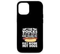 The Voices Hot Dog Lover Eat More Hot Dogs Case for iPhone 12/12 Pro