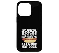 The Voices Hot Dog Lover Eat More Hot Dogs Case for iPhone 13 Pro