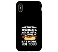 The Voices Hot Dog Lover Eat More Hot Dogs Case for iPhone X/XS