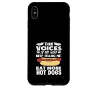 The Voices Hot Dog Lover Eat More Hot Dogs Case for iPhone XS Max