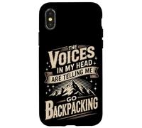 The Voices In My Head Are Telling Me Go Backpacking Case for iPhone X/XS