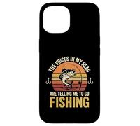 The Voices In My Head Are Telling Me To Go Fishing Design Case for iPhone 15