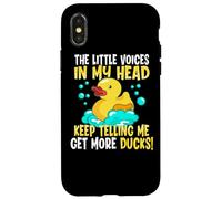 The Voices In My Head Keep Telling Me Get More Rubber Ducks Case for iPhone X/XS