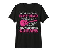 The Voices in My Head Keep Telling Me More Guitars Premium T-Shirt