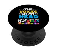 The Voices In My Head Keep Telling Me Play Bingo PopSockets Adhesive PopGrip