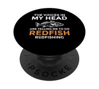The Voices In My Head Tell Me To Go Redfishing PopSockets Adhesive PopGrip