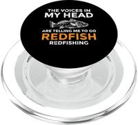 The Voices In My Head Tell Me To Go Redfishing PopSockets PopGrip for MagSafe