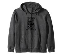 The Void Calls But I Ignore It Dark Humor Zip Hoodie