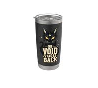 The Void Stares Back Black Moon Celestial Stainless Steel Insulated Tumbler