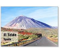 The Volcano El Teide in Tenerife, Spain, Fridge Magnet