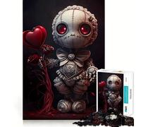 The Voodoo Doll Teenagers 1000 Piece Jigsaw Puzzle Memory Gain Light Relax Design Assembly Wall Art Decor (38x52cm)