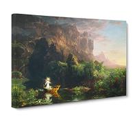 The Voyage Of Life Childhood By Thomas Cole Canvas Print | Gallery Wrapped 30mm Frame Wall Art | 30x20 inches | Ready to Hang | Classic Picture | Living Room Bedroom Lounge Office