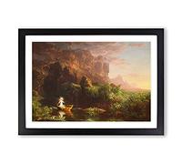 The Voyage of Life Childhood by Thomas Cole Framed Print | A2 Black Framed Wall Art | Ready to Hang | Modern Nature Picture | Living Room Bedroom Lounge Office