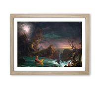 The Voyage Of Life Manhood By Thomas Cole Classic Painting Framed Print | A2 Oak Framed Wall Art | Ready to Hang | Classic Historical Picture | Living Room Bedroom Lounge Office
