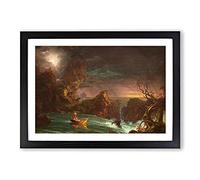 The Voyage of Life Manhood by Thomas Cole Framed Print | A2 Black Framed Wall Art | Ready to Hang | Modern Nature Picture | Living Room Bedroom Lounge Office