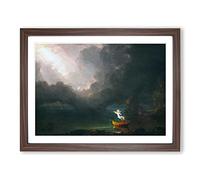 The Voyage Of Life Old Age By Thomas Cole Classic Painting Framed Print | A2 Walnut Framed Wall Art | Ready to Hang | Classic Historical Picture | Living Room Bedroom Lounge Office