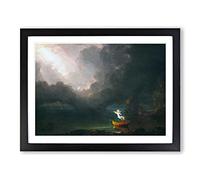 The Voyage Of Life Old Age By Thomas Cole Classic Painting Framed Print | A3 Black Framed Wall Art | Ready to Hang | Classic Historical Picture | Living Room Bedroom Lounge Office