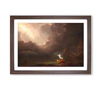 The Voyage of Life Old Age by Thomas Cole Framed Print | A2 Walnut Framed Wall Art | Ready to Hang | Modern Nature Picture | Living Room Bedroom Lounge Office