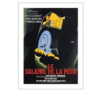 The Wages of Fear (Le Salaire De La Peur) - Directed by Henri-Georges Clouzot - Vintage French Movie Poster by Robert Leveque c. 1953 - Bamboo Fine Art 290gsm Paper Print (Unframed) 18x24in