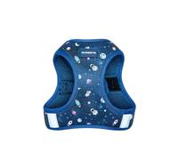 The Wagging Tail - No Pull Dog Harness for Small Medium Large Dogs Heavy Duty Adjustable Breathable Soft Cute Reflective Dog Harness Pet Vest (Outer Space,