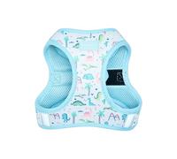 The Wagging Tail - No Pull Dog Harness for Small Medium Large Dogs Heavy Duty Adjustable Breathable Soft Cute Reflective Dog Harness Pet Vest (Dinosaur,
