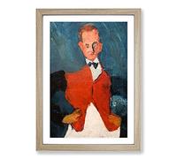 The Waiter by Chaim Soutine Framed Print | A2 Oak Framed Wall Art | Ready to Hang | Modern Nature Picture | Living Room Bedroom Lounge Office