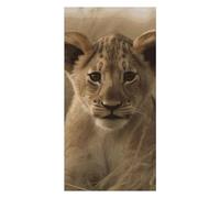 The Waiting Lion Cub Beach Towels Extra Large, Quick Dry Absorbent Multipurpose, Oversized Beach Towel, Sand Free Foldable Lightweight, Travel Towel, For Beach Pool Camping Travel Vacation, 63x31.5 in