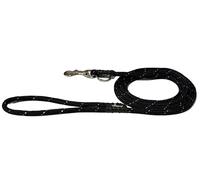 The Walkie No Pull Dog Leash - Gentle, Effective, Encourages Loose Leash Walking - Made in USA - 9 Colors Available - Multiple Sizes to Fit Any Dog (Black Reflective, Large)
