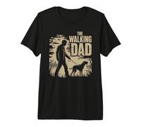 The Walking Dad for Father's Day Walking and Dogs Dad Premium T-Shirt