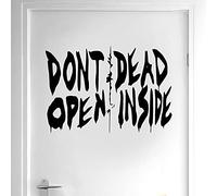The Walking Dead Art Wall Decal Sticker Vinyl Home Decor Door Don't Open Dead Inside Quote Removable Interior Wallpaper 42x29cm