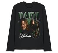 The Walking Dead Daryl Dixon Daryl Homage Unisex Long Sleeve T Shirt, Black, Medium
