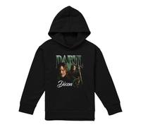 The Walking Dead Daryl Dixon Daryl Homage Youth Kids Boy Girls Pull-Over Hoodie, Black, 7-8