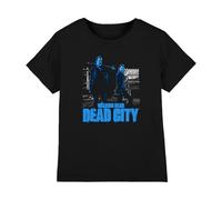 The Walking Dead Dead City Mono Pose Kids T Shirt, Black, 5-6