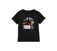 The Walking Dead Group Action Pose Kids T-Shirt, Black | Size: 5-6 Years The Walking Dead Black 5-6 Years