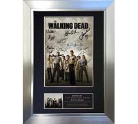 THE WALKING DEAD Signed Autograph Mounted Photo Reproduction PRINT A4 Rare Perfect Birthday (297 x 210mm) #330 (Silver Frame)