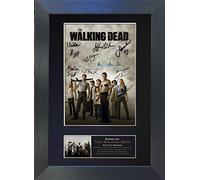 THE WALKING DEAD Signed Autograph Mounted Photo Reproduction PRINT A4 Rare Perfect Birthday (297 x 210mm) #330 (Black Frame)