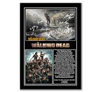 The Walking Dead Signed Cast A4 Poster, TV Series Memorabilia with Signatures, Autographs Fan Art Print