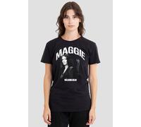 The Walking Dead Women's Maggie Mono T-Shirt, Black | Size: Small The Walking Dead Black S